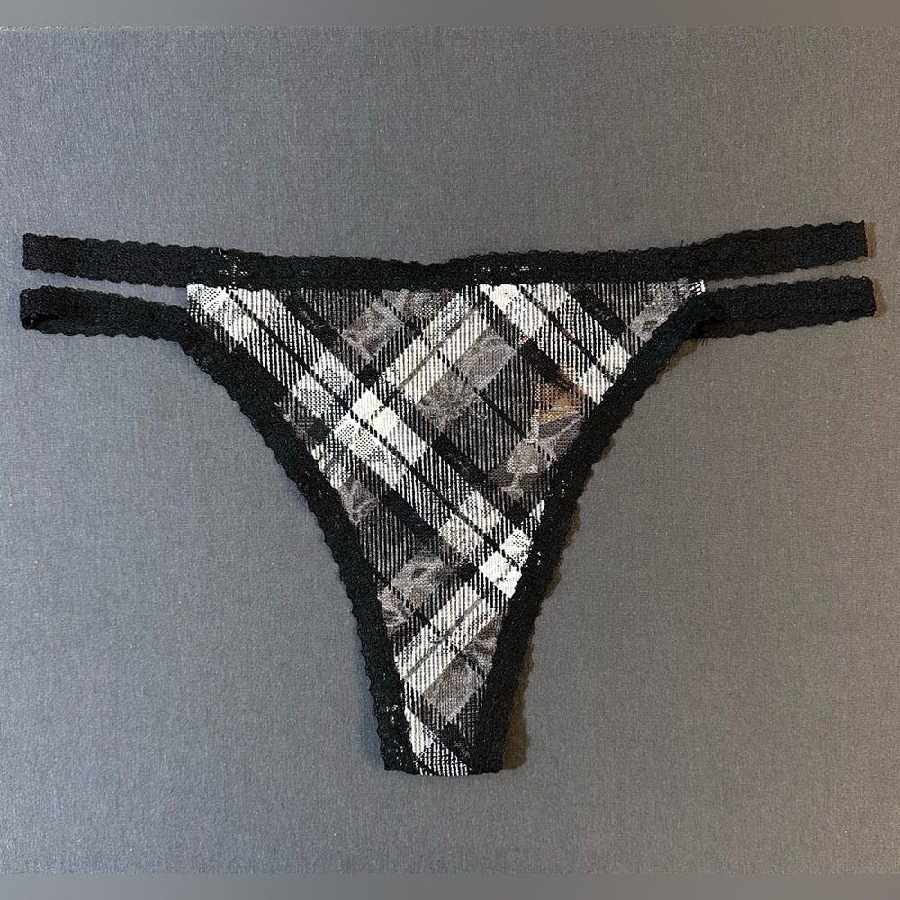 NWT Pink Victoria Secret Thong - Size Large